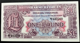 1948 BRITISH MILITARY ARMED FORCES 2nd SERIES UNCIRCULATED £1/-/- VOUCHER #00797 - Fuerzas Armadas Británicas & Recibos Especiales