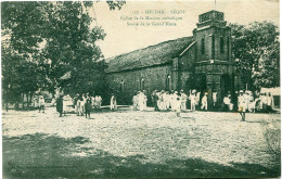 SOUDAN - S E G O U   - EGLISE De La MISSION CATHOLIQUE - SORTIE De La GRAND ' MESSE - CARTE BIEN ANÎMEE - - Sudan