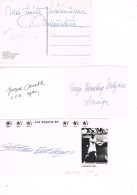 JEUX OLYMPIQUES - AUTOGRAPHES DE MEDAILLES OLYMPIQUES - CONCURRENTS DE SUEDE - - Autographes