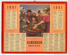 ALMANACH  DES  POSTES  1951  N66 - Big : 1941-60