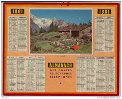 ALMANACH  DES POSTES  N38 - Big : 1961-70