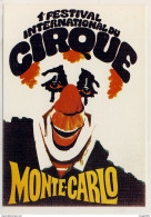 LOT  DE 2 CARTES  POSTALES  SEMI-MODERNE  FESTIVAL  INTERNATIONAL DU CIRQUE  A MONTE  CARLO  N12 - Cirque