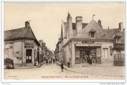 37- NEULLE-PONT-PIERRE- RUE  DE  L'HOTEL  DE  VILLE  N584 - Neuillé-Pont-Pierre