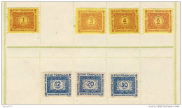 7 TIMBRES  TAXES  NEUFS  N122 - Andere & Zonder Classificatie