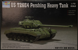 TRUMPETER - US T26E4BPERSHING HEAVY TANK  1/72 SCALE     - NOOIT GEOPEND MODELBOUW - Veicoli