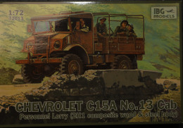 IBG MODELS - CHEVROLET C15A N° 13 CAB    - NOOIT GEOPEND MODELBOUW   SCALE 1/72 - Vehicles