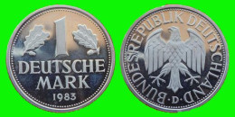 ALEMANIA - DEUTSCHLAND - GERMANY - SERIE COMPLETA DE 4 -MONEDAS DE 1.00 DM   AÑO 1983 - DE LAS CECAS.- F -.D -.G -.J.. - 1 Marco