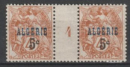 ALGERIE - 1927 - MILLESIME 1924 - YVERT N° 86 * MH - - Nuevos