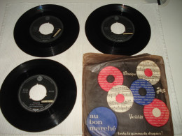 B10 / Lot De 3 Vinyles 7" - Les Chakachas - Afro Cuban - Mambo - Germany 1959 - Other & Unclassified