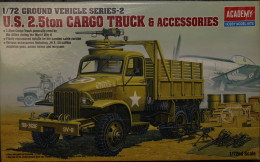 ACADEMY HOBBY MODEL KITS  US 2.5 TON CARGO TRUCK & ACCESSOIRES     - NOOIT GEOPEND MODELBOUW   SCALE 1/72 - Vehículos