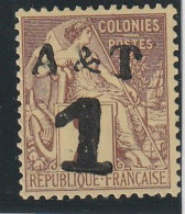 ANNAM Et TONKIN - N°1 Nsg (1888) 1 Sur 2c Lilas-brun - Unused Stamps