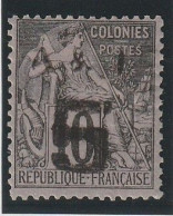 ANNAM Et TONKIN - N°4 * (1888) 5 Sur 10c Noir Sur Lilas - Unused Stamps