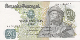 PORTUGAL BANK NOTE - BANKNOTE - 20$00 - CH 8  - 27/07/1971 UNC - Portogallo