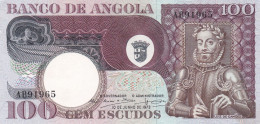 PORTUGAL ANGOLA BANK NOTE - BANKNOTE - 100$00   - 10/06/1973 UNC - Portogallo