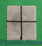 S654 - PORTO RICO 1882/86 ALFONSO XII 3c USATO - USED - Porto Rico