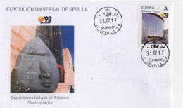 SPAIN.COVER EXPO'92 SEVILLA. AFRICA SQUARE - Brieven En Documenten