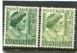 AUSTRALIA - 1950  QUEEN ELISABETH  SET  MINT  SG 236/37 - Ungebraucht