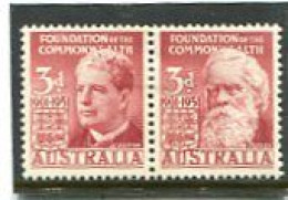 AUSTRALIA - 1951   3d   COMMONWEALTH  PAIR  MINT  SG 241/42 - Nuovi