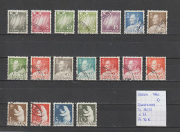 (TJ) Groenland 1963 - YT 36/52 (gest./obl./used) - Usados