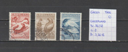 (TJ) Groenland 1966 - YT 56/58 (gest./obl./used) - Used Stamps