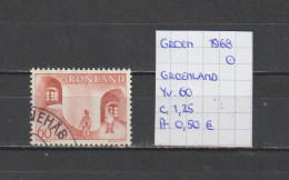 (TJ) Groenland 1968 - YT 60 (gest./obl./used) - Usati