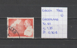 (TJ) Groenland 1969 - YT 61 (gest./obl./used) - Oblitérés