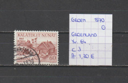 (TJ) Groenland 1970 - YT 64 (gest./obl./used) - Usados