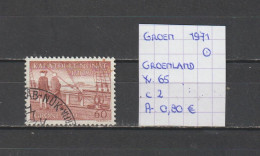 (TJ) Groenland 1971 - YT 65 (gest./obl./used) - Usados