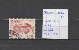 (TJ) Groenland 1972 - YT 69 (gest./obl./used) - Usati