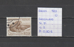 (TJ) Groenland 1973 - YT 71 (gest./obl./used) - Oblitérés