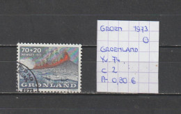 (TJ) Groenland 1973 - YT 74 (gest./obl./used) - Usati