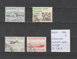 (TJ) Groenland 1976 - YT 84 + 85 + 86/87 (gest./obl./used) - Usati