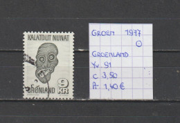 (TJ) Groenland 1977 - YT 91 (gest./obl./used) - Usados