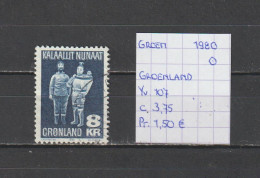 (TJ) Groenland 1980 - YT 107 (gest./obl./used) - Usados