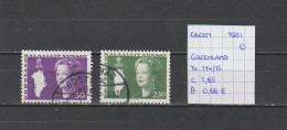 (TJ) Groenland 1981 - YT 114/15 (gest./obl./used) - Used Stamps