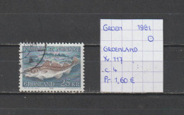 (TJ) Groenland 1981 - YT 117 (gest./obl./used) - Usati