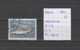 (TJ) Groenland 1981 - YT 117 (gest./obl./used) - Usados