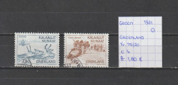 (TJ) Groenland 1981 - YT 119/20 (gest./obl./used) - Used Stamps