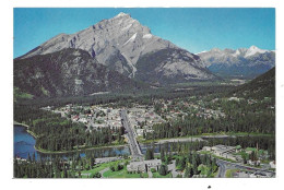 ALBERTA  --  BANFF WITH CASCADE MOUNTAIN - Banff