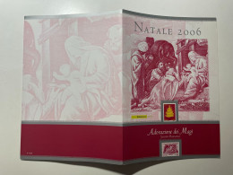 2006 Folder Natale Christmas Soggetto Laico E Religioso + Lamina Argento CU 141 - Folder