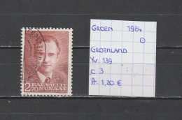 (TJ) Groenland 1984 - YT 139 (gest./obl./used) - Gebruikt