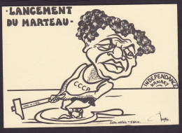 CPM Nouvelle Calédonie Tirage 50 Ex. Numérotés Signés Par JIHEL Satirique Caricature Tjibaou Lybie Russie - New Caledonia