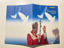 2006 Folder Pasqua Con 2 Cartoline Filateliche Soggetto Laico E Religioso Italy - Folder