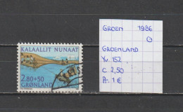 (TJ) Groenland 1986 - YT 152 (gest./obl./used) - Usati