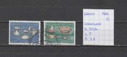 (TJ) Groenland 1986 - YT 153/54 (gest./obl./used) - Oblitérés