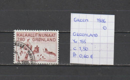 (TJ) Groenland 1986 - YT 155 (gest./obl./used) - Usados