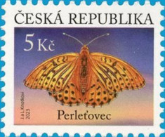 Czech Republic - 2023 - Butterflies - Silver-washed Fritillary (Argynnis Paphia) - Mint Definitive Stamp - Neufs