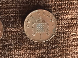 Münze Münzen Umlaufmünze Großbritannien 1 Penny 1986 - 1 Penny & 1 New Penny