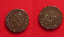 6283) Frankreich, 1 Centime 1849A - 1 Centime