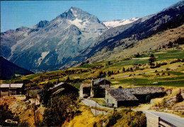 LANSLEVILLARD _ LANSLEBOURG    ( SAVOIE )     HAMEAU  LES CHAMPS ; AU FOND , LA DENT PARRACHEE - Val Cenis